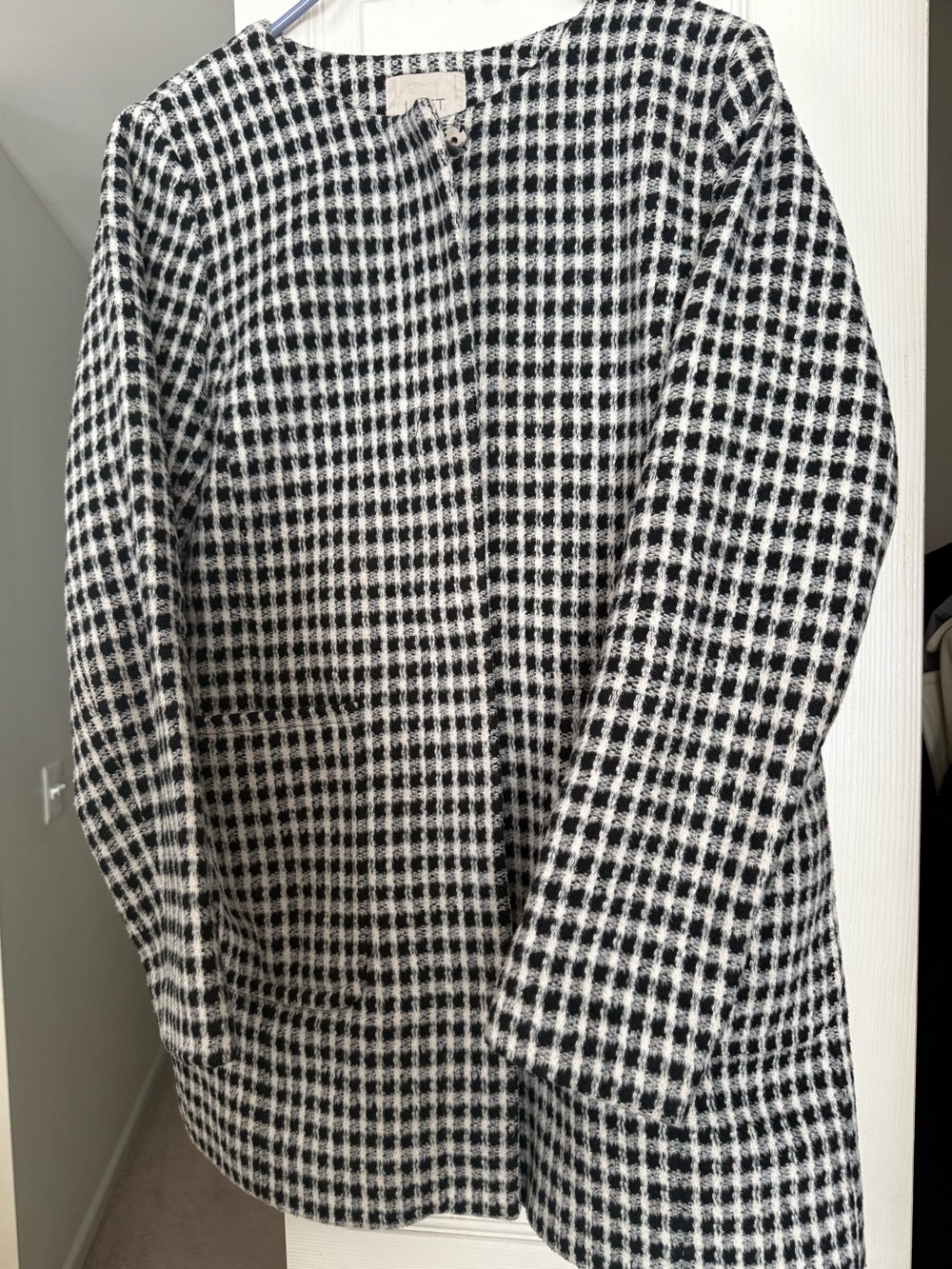 Loft Houndstooth Pattern Coat